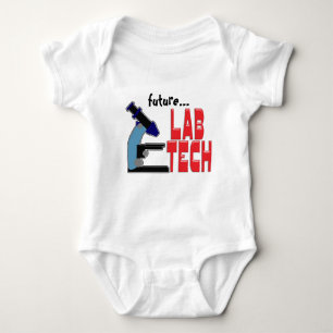 LAB TECH with MICROSCOPE Baby Bodysuit