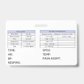 Lab Values  Badge