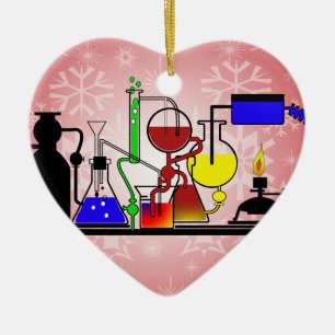 LAB WARE - LABORATORY  GLASSWARE MAD SCIENTIST CERAMIC ORNAMENT