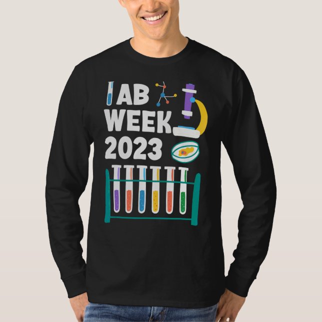 Lab Week 2023 Laboratory Workers  Technologist Fan T-Shirt (Front)