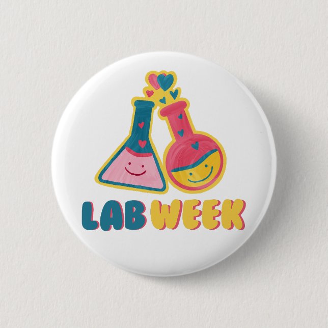 Lab Week 2024 Medical Lab Tech 2 Inch Round Button (Front)