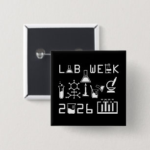 Lab Week 2026 Medical Laboratory Professionals 2 Inch Square Button