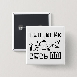 Lab Week 2026 Medical Laboratory Professionals 2 Inch Square Button
