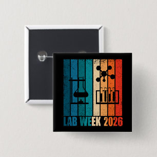 Lab Week 2026 Medical Laboratory Professionals 2 Inch Square Button