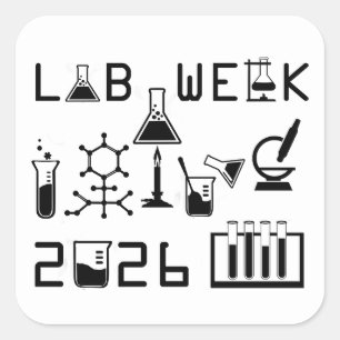 Lab Week 2026 Medical Laboratory Professionals Square Sticker
