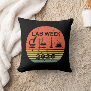 Lab Week 2026 Medical Laboratory Professionals Throw Pillow
