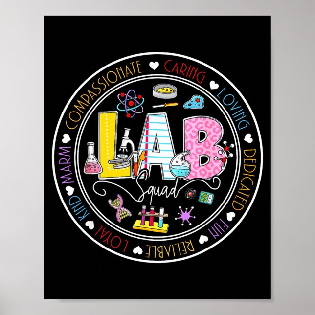 Lab Week 2026 Squad Medical Laboratory Technician Poster (Front)