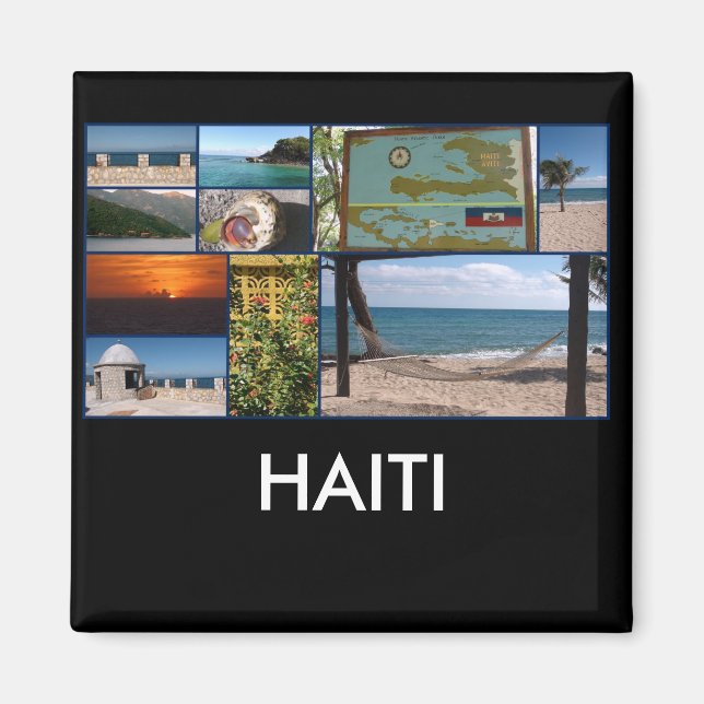 Labadee, Haiti square magnet (Devant)