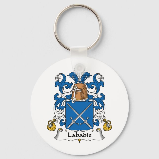 Labadie Family Crest Keychain (Front)