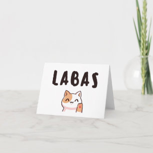 Labas, Lithuanian greeting Card
