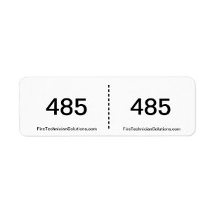 Label 485 de circuit d'alarme d'incendie