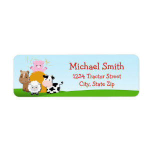 Label Barnyard Return Address