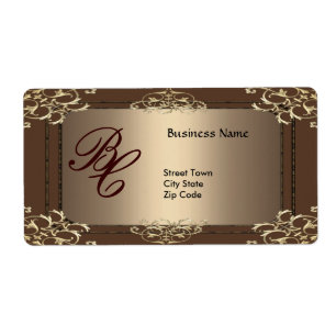 Label Business Elegant Coffee Gold Elite