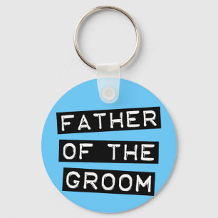 Label Father of the Groom Keychain