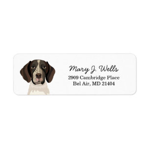 Label German Shorthred Pointer Return Address