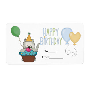 Label Kids Birthday Labels Stickers Large Size
