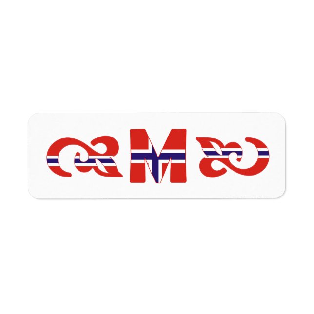 Label norvégien Monogram M (Devant)