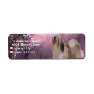 Label Return Address Lhasa Apso