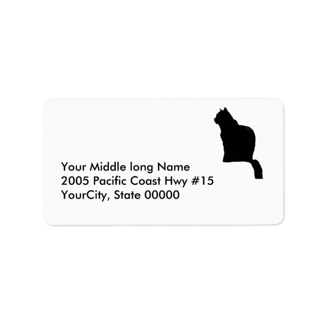 label - return - black cat (Front)