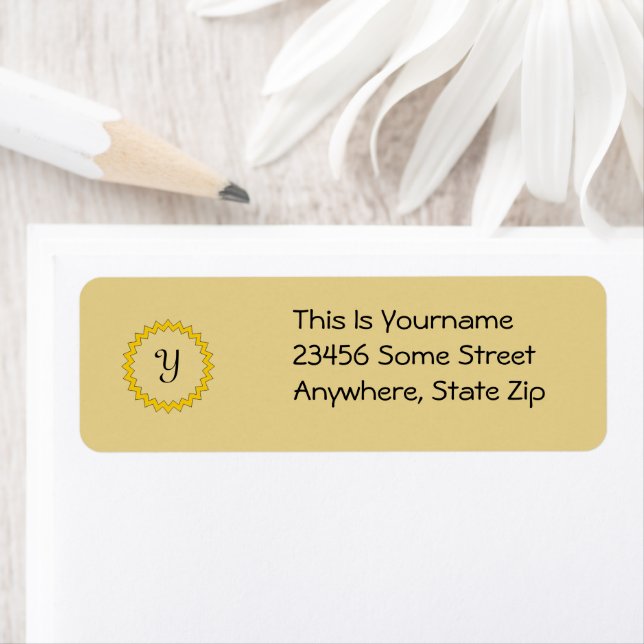 Label - return - Monogram (Insitu)