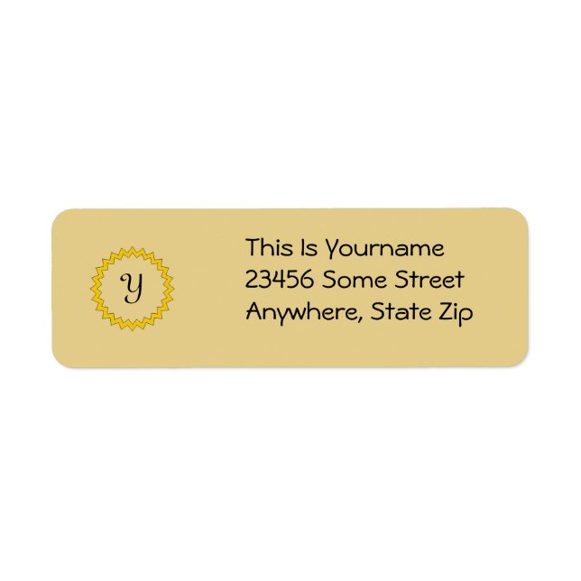 Label - return - Monogram (Front)