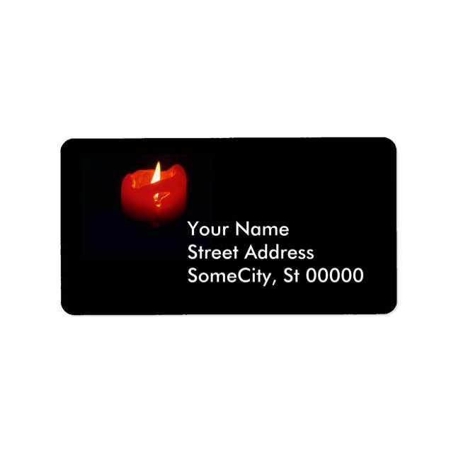 Label - return - Red Candle (Front)