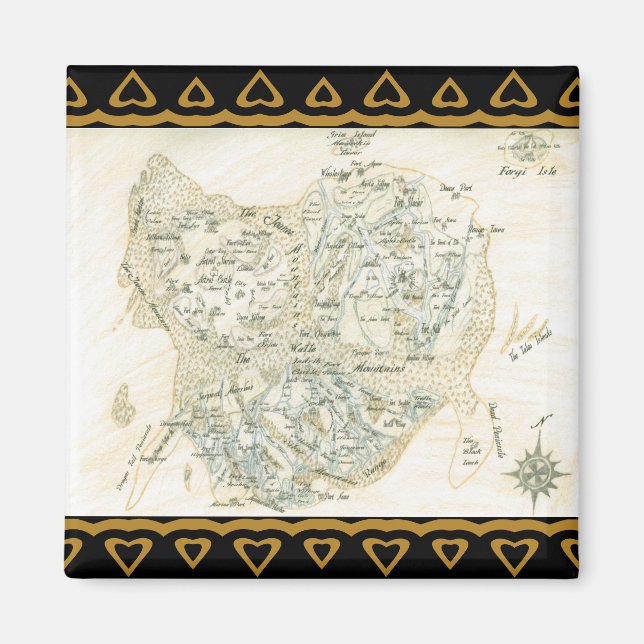 Labelled Map of Trino Magnet (Front)