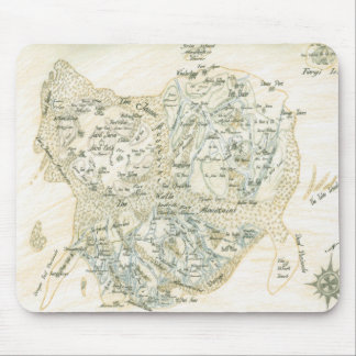 Labelled Map of Trino Mouse Pad