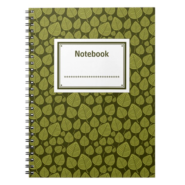 Labelled - Shades of Olive 04 Notebook (Front)