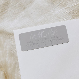 Labels de Gray Minimalist