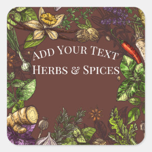 Labels for Gardening Herbs & Spices Stickers