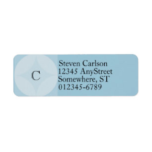 Labels, Return - Circle and Diamond Monogram