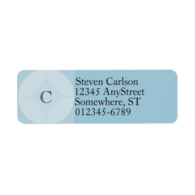 Labels, Return - Circle and Diamond Monogram (Front)
