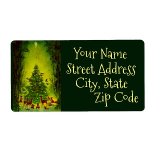 Labels, Sheet of Beautiful Vintage Christmas_1950