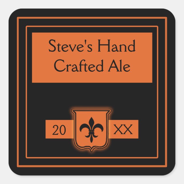 Labels to Customize for Home Brew (Front)