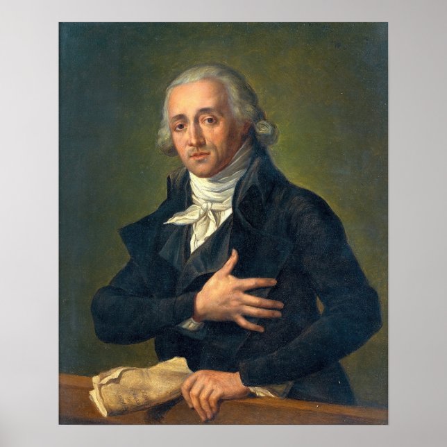 Labille-Guiard - Portrait Of Gaspard Gilbert Poster (Front)