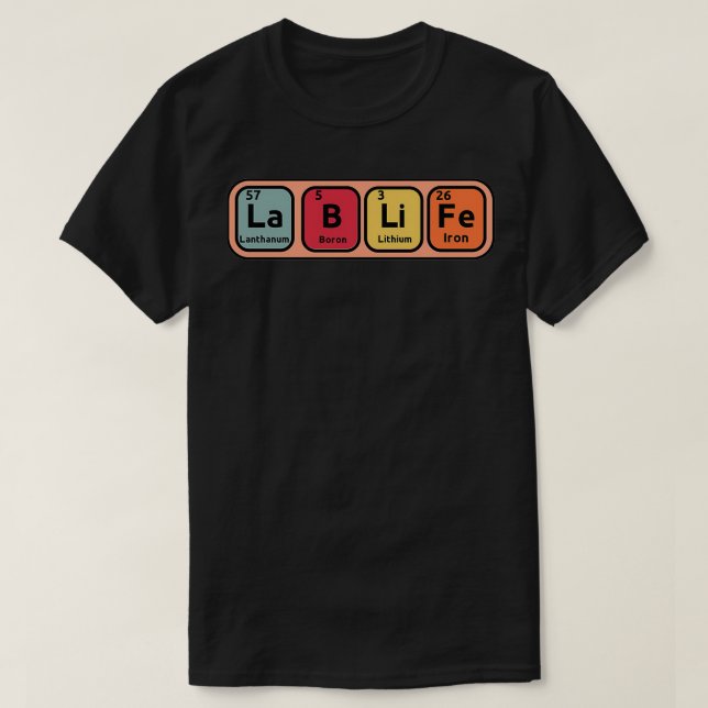 LABLIFE Microscope Medical Laboratory Science Tech T-Shirt (Design Front)
