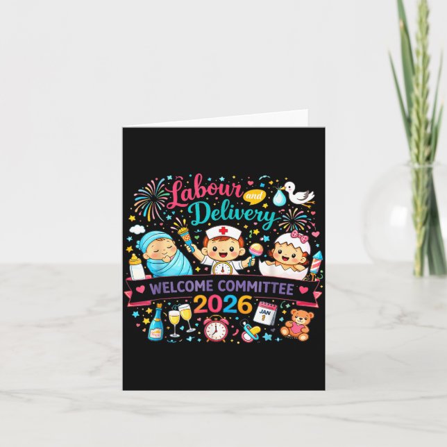 Labor &amp; Delivery 2026 New Year Welcome Committ Card (Front)