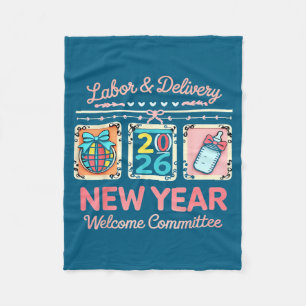 Labor &amp; Delivery 2026 New Year Welcome Committ Fleece Blanket