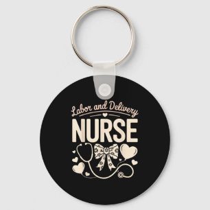 Labor & delivery nurse valentine's day l&d keychain
