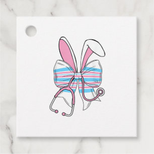 Labor And Delivery Nurse Easter Bunny Ears Baby Bl Favour Tags