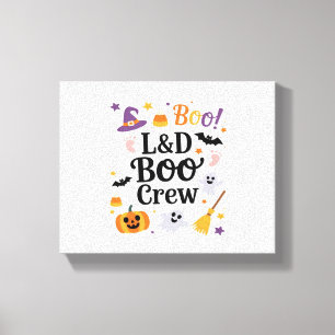 Labor and Delivery Nurse Halloween Pumpkin Ghost A Canvas Print