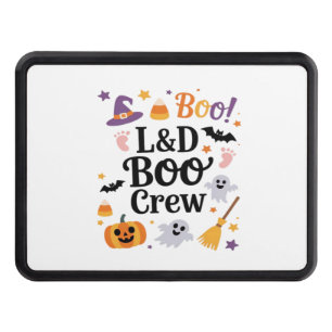 Labor and Delivery Nurse Halloween Pumpkin Ghost A Trailer Hitch Cover