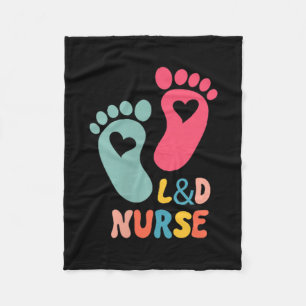 Labor And Delivery Nurse Tee L&amp;d Shirt - Labor Fleece Blanket