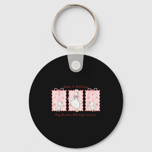 Labor And Delivery Tiny Human Delivery Service Sil Keychain