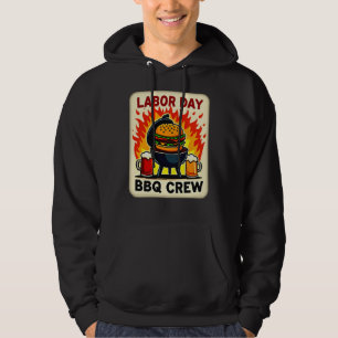 Labor Day BBQ Crew Flame Grill Shirt – Worker Holi