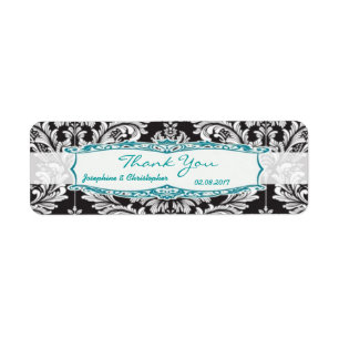 Laboratoire de Merci de Mariage noir et blanc Dama