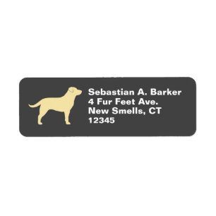 Laboratoire de silhouette de chien de trieur du La