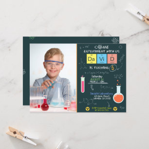 Laboratoire Science Invitation d'anniversaire avec