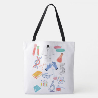 Laboratory Biotechnology Large Tote Bag